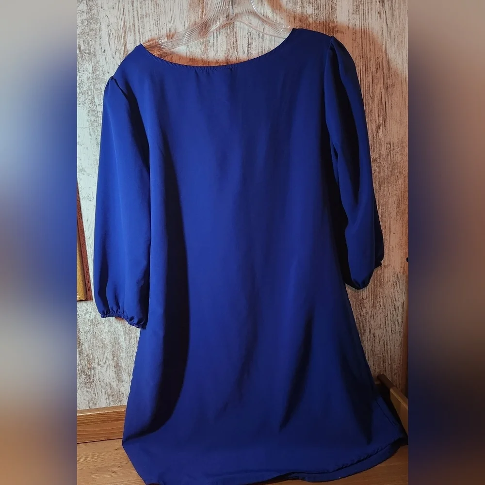 Chic Royal Blue Midi Dress